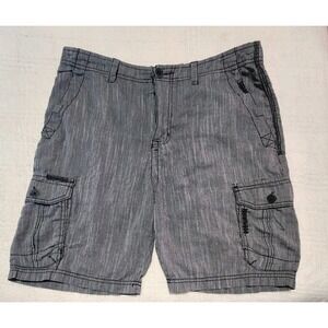 Buckle Black Shorts Men's Size 32 Gray‎ Cargo Athletic Fit Casual 22" Out Seam